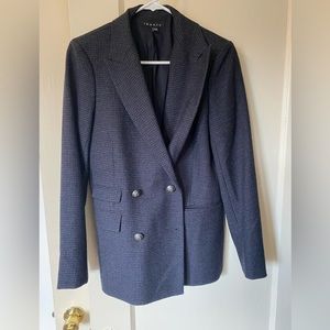 Like new 100% wool double breasted blazer